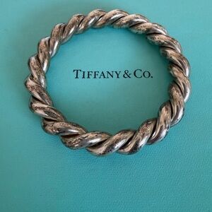 Tiffany & Co. Silver Twisted Bangle